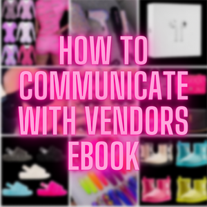 How To Contact / Communicate With Vendors Ebook